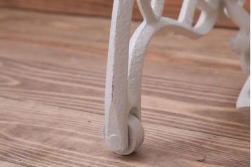 アンティーク家具　アンティークペイント　おしゃれなシンガーミシンの鉄脚(3)