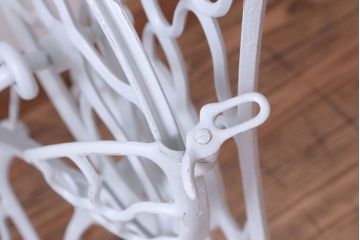 アンティーク家具　アンティークペイント　おしゃれなシンガーミシンの鉄脚(2)