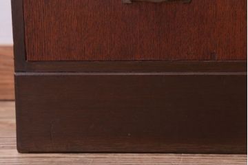 レトロ家具　昭和レトロ　おしゃれなデザインのアンティーク本箱(ブックケース)