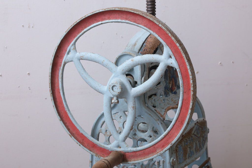 アンティーク雑貨　昭和レトロ　手動かき氷機　ふくらく号