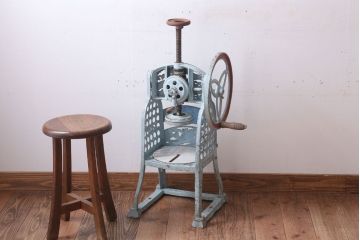 アンティーク雑貨　昭和レトロ　手動かき氷機　ふくらく号
