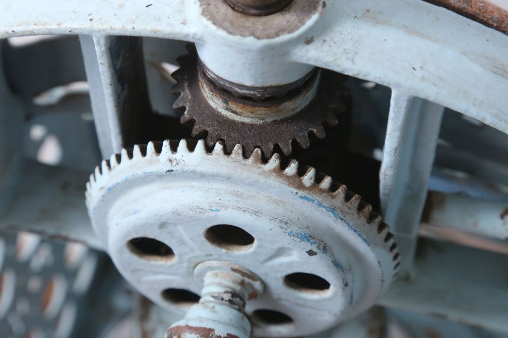 アンティーク雑貨　昭和レトロ　手動かき氷機　ふくらく号