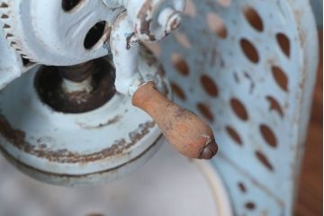 アンティーク雑貨　昭和レトロ　手動かき氷機　ふくらく号