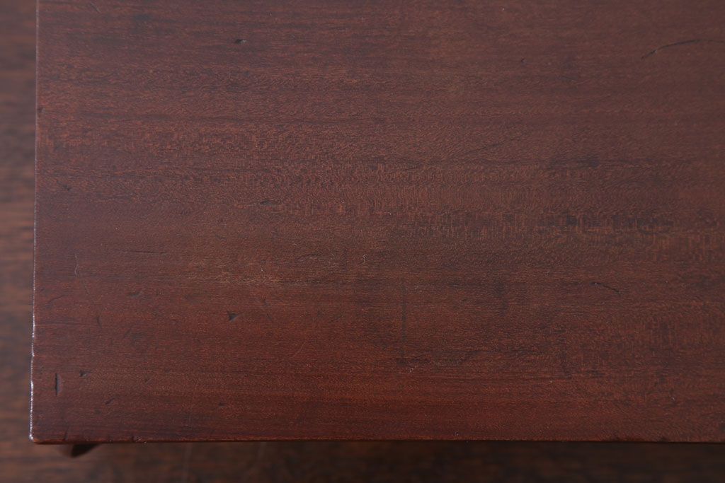 アンティーク家具　和製アンティーク　古い木製の小さな花台(飾り台)(2)