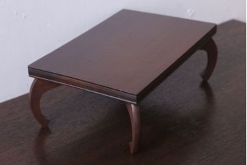 アンティーク家具　和製アンティーク　古い木製の小さな花台(飾り台)(2)