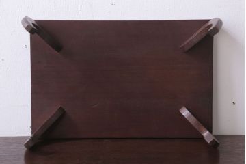 アンティーク家具　和製アンティーク　古い木製の小さな花台(飾り台)(2)