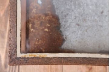 レトロ家具　昭和レトロ　古い木の小ぶりなガラスケース(ショーケース)