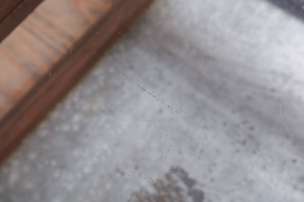 レトロ家具　昭和レトロ　古い木の小ぶりなガラスケース(ショーケース)