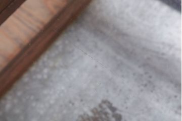 レトロ家具　昭和レトロ　古い木の小ぶりなガラスケース(ショーケース)