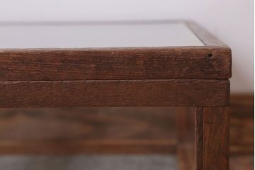 レトロ家具　昭和レトロ　古い木の小ぶりなガラスケース(ショーケース)