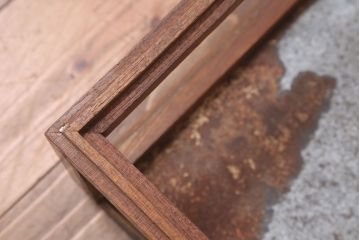 レトロ家具　昭和レトロ　古い木の小ぶりなガラスケース(ショーケース)