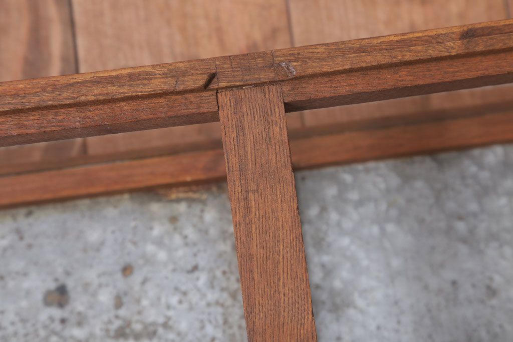 レトロ家具　昭和レトロ　古い木の小ぶりなガラスケース(ショーケース)