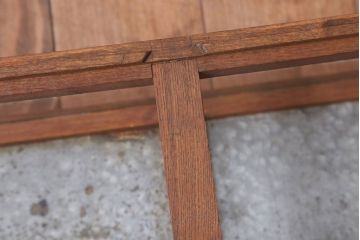 レトロ家具　昭和レトロ　古い木の小ぶりなガラスケース(ショーケース)