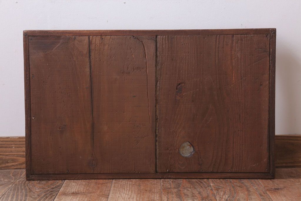 レトロ家具　昭和レトロ　古い木の小ぶりなガラスケース(ショーケース)