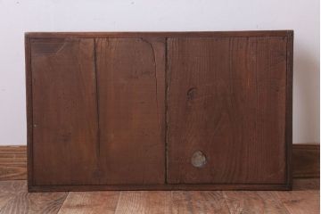 レトロ家具　昭和レトロ　古い木の小ぶりなガラスケース(ショーケース)