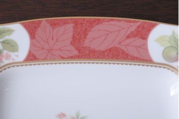 アンティーク雑貨　中古　ノリタケ(Noritake) フルーツモノグラム　スクエアプレート(角皿・大皿)(洋食器)