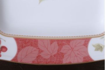 アンティーク雑貨　中古　ノリタケ(Noritake) フルーツモノグラム　スクエアプレート(角皿・大皿)(洋食器)