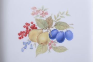 アンティーク雑貨　中古　ノリタケ(Noritake) フルーツモノグラム　スクエアプレート(角皿・大皿)(洋食器)