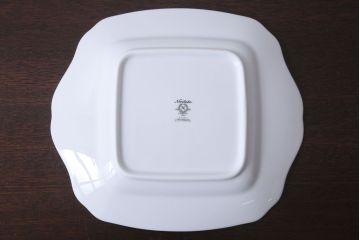 アンティーク雑貨　中古　ノリタケ(Noritake) フルーツモノグラム　スクエアプレート(角皿・大皿)(洋食器)