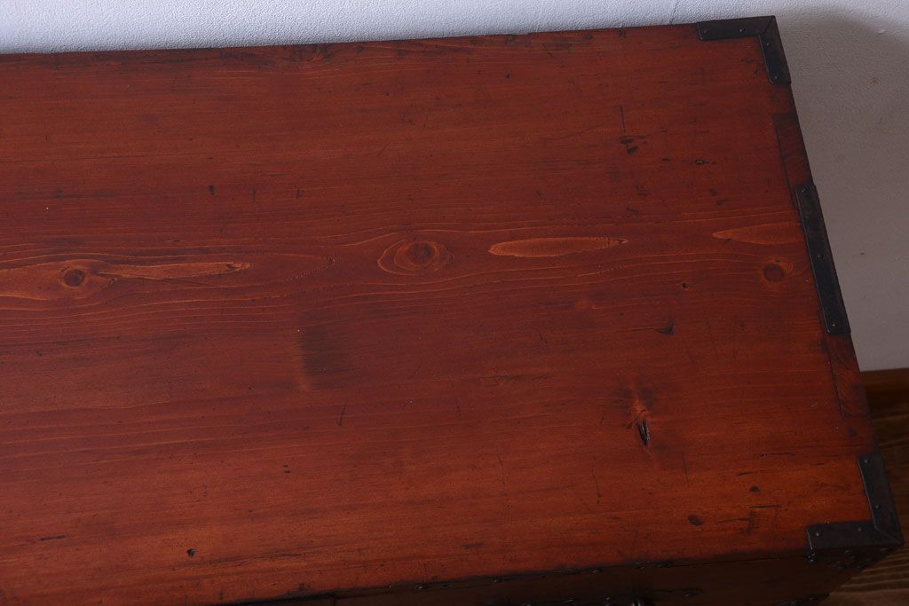 アンティーク家具　古民具・骨董　明治期　脚付き時代箪笥(衣装箪笥)