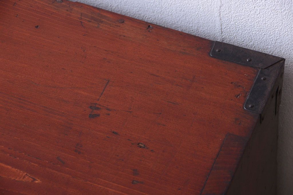 アンティーク家具　古民具・骨董　明治期　脚付き時代箪笥(衣装箪笥)