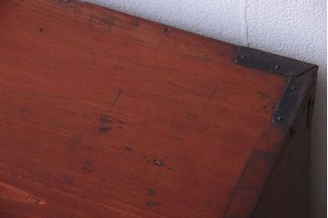 アンティーク家具　古民具・骨董　明治期　脚付き時代箪笥(衣装箪笥)