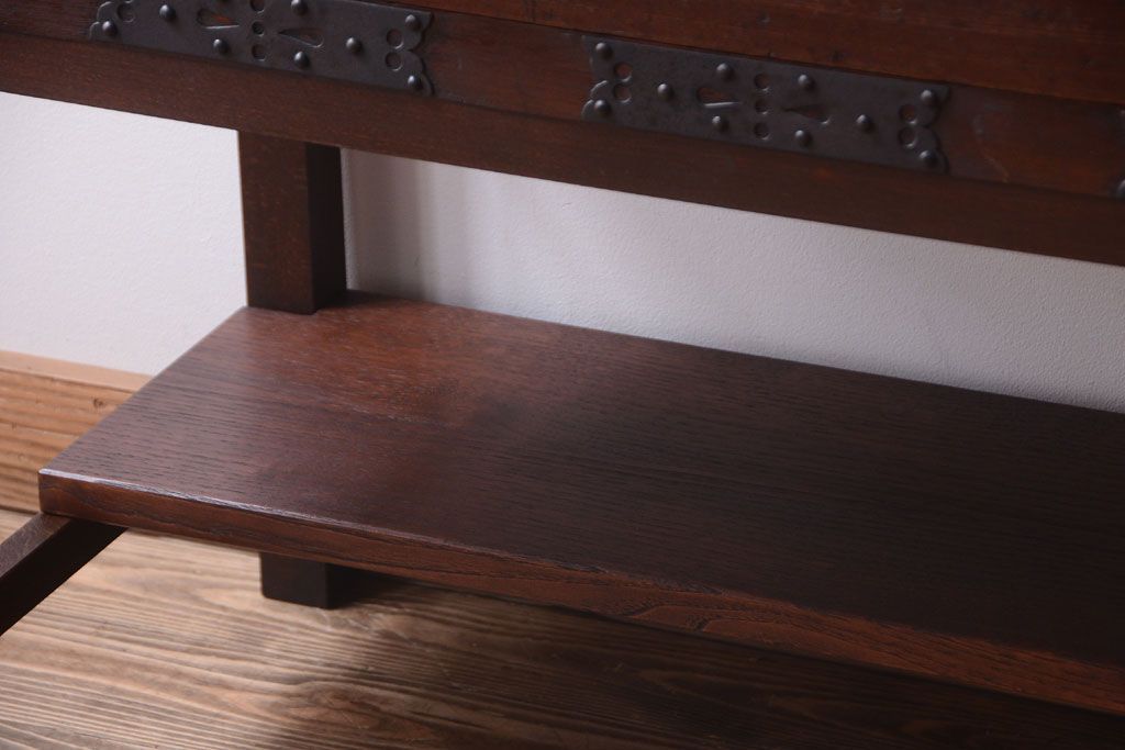 アンティーク家具　古民具・骨董　明治期　脚付き時代箪笥(衣装箪笥)