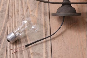 アンティーク雑貨　和製アンティーク　大正～昭和期　真鍮製の壁掛け照明