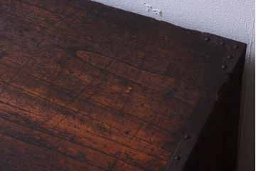 アンティーク家具　古民具・骨董　明治期　総桐材!隠し付き観音箪笥ローボード(衣装箪笥・時代箪笥)