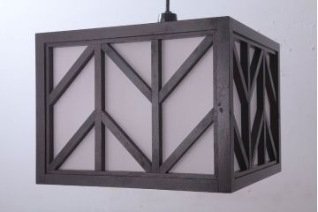 ビンテージ　松本民芸家具　矢羽型笠　天井照明