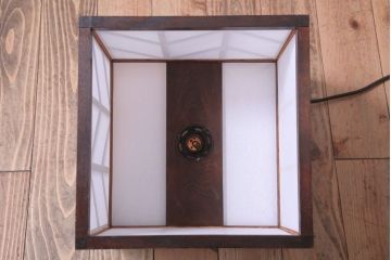 ビンテージ　松本民芸家具　矢羽型笠　天井照明