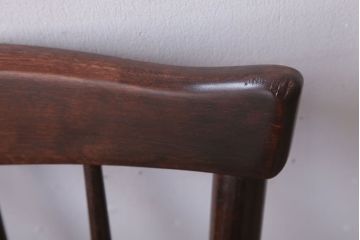 中古　北海道民芸家具　シンプルなウィンザーチェア(ダイニングチェア、ウインザーチェア)