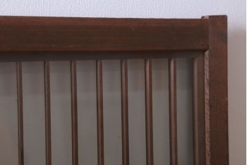 和製アンティーク　両面ガラス書院戸4枚セット(富士山)