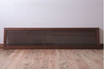 古民具・骨董　古い木のガラス書院欄間(明かり取り)