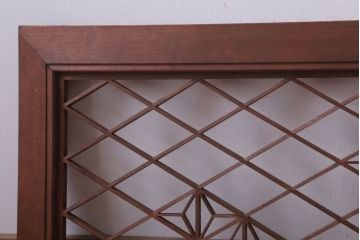 古民具・骨董　古い木のおしゃれな欄間(明かり取り)