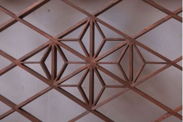 古民具・骨董　古い木のおしゃれな欄間(明かり取り)