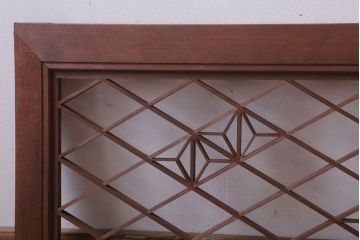 古民具・骨董　古い木のおしゃれな欄間(明かり取り)