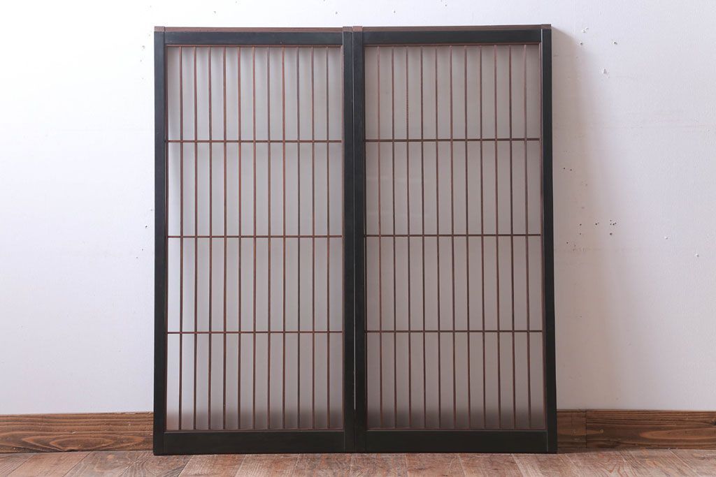 和モダンスタイル　シンプルな書院ガラス戸2枚セット