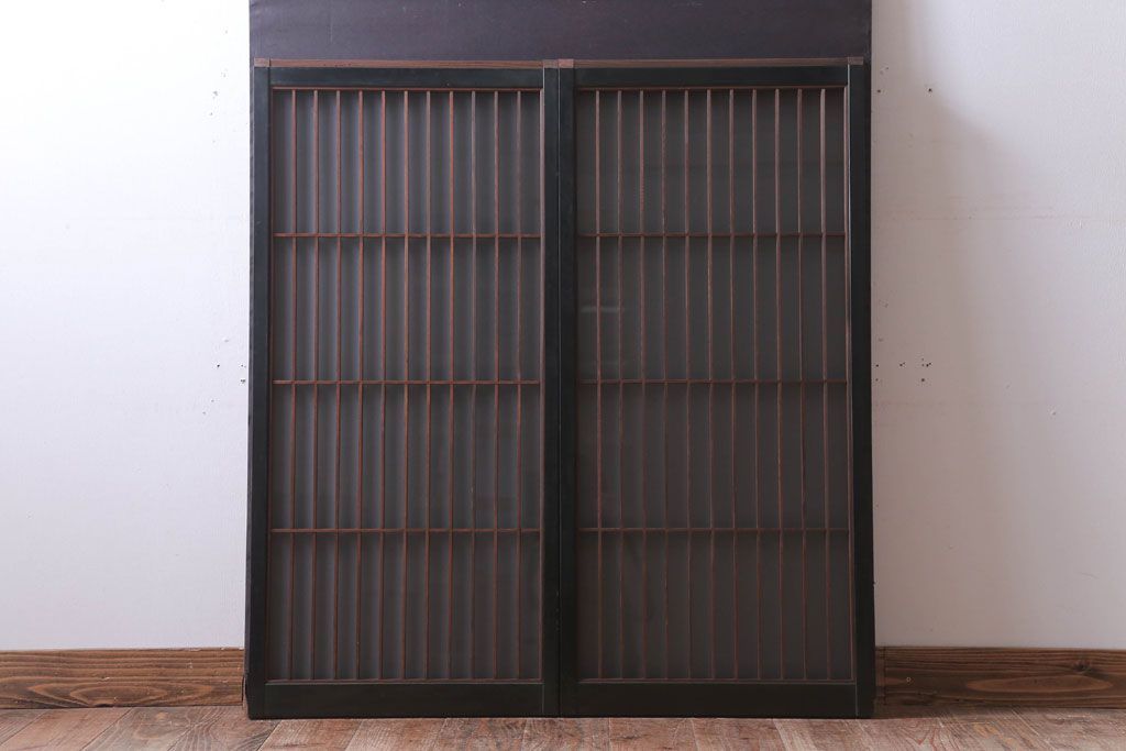 和モダンスタイル　シンプルな書院ガラス戸2枚セット