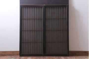 和モダンスタイル　シンプルな書院ガラス戸2枚セット