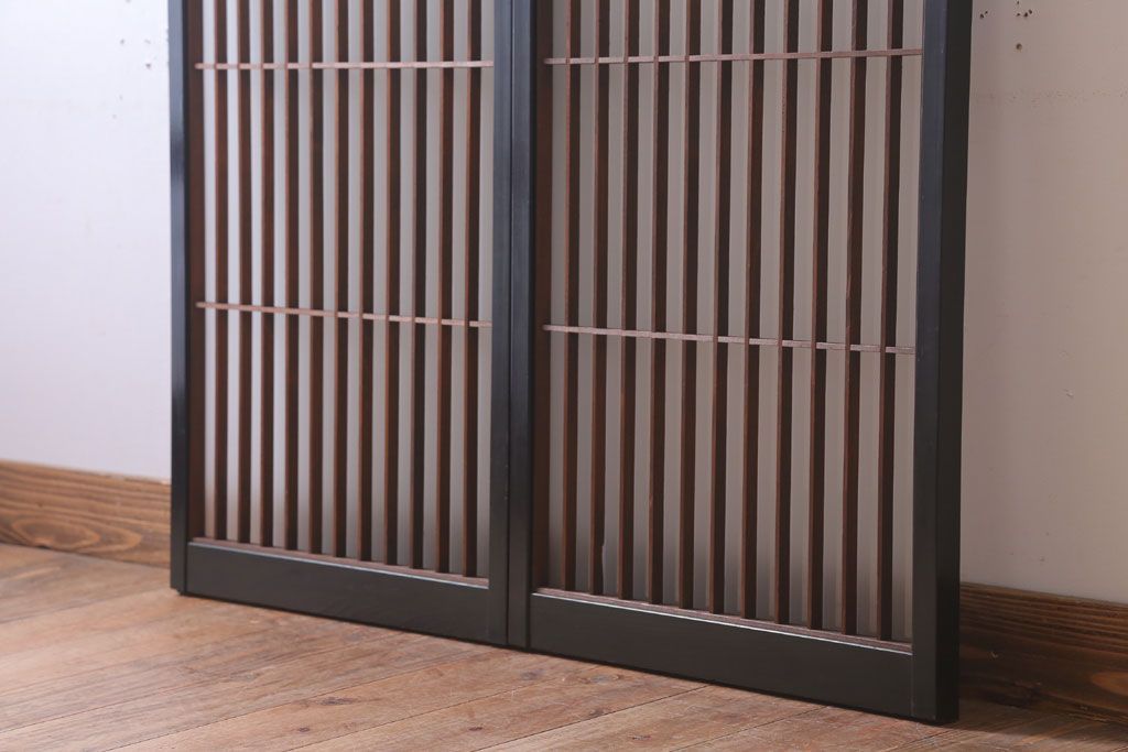 和モダンスタイル　シンプルな書院ガラス戸2枚セット