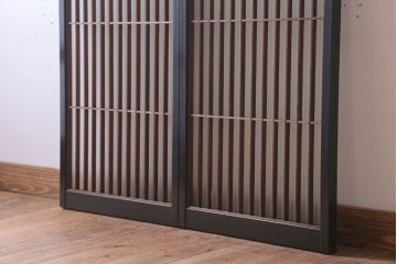 和モダンスタイル　シンプルな書院ガラス戸2枚セット