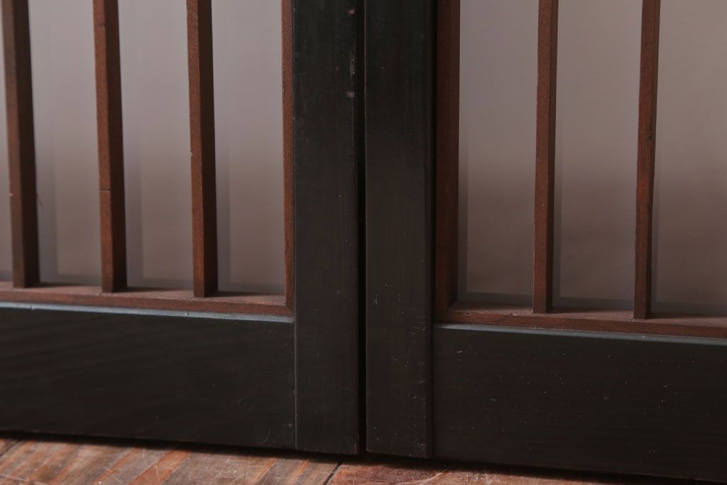 和モダンスタイル　シンプルな書院ガラス戸2枚セット