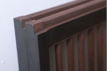 和モダンスタイル　シンプルな書院ガラス戸2枚セット