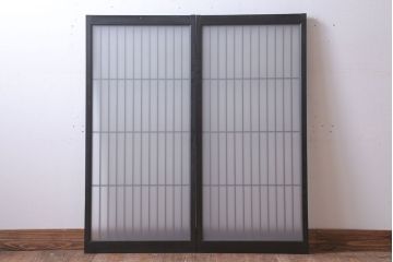 和モダンスタイル　シンプルな書院ガラス戸2枚セット