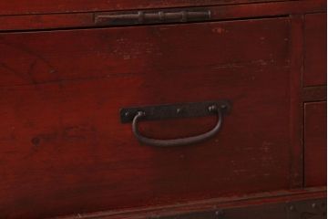 アンティーク家具　古民具・骨董　明治期　観音箪笥ローボード(衣装箪笥・時代箪笥)(2)