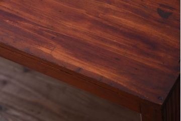 アンティーク家具　和製アンティーク　古い木製のシンプルな本箱(ブックケース)