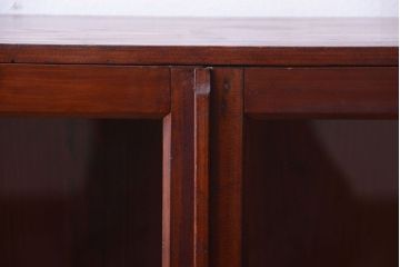 アンティーク家具　和製アンティーク　古い木製のシンプルな本箱(ブックケース)