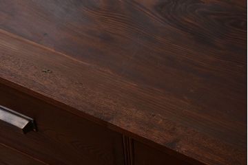 アンティーク家具　アンティーク　大正〜昭和期　前面欅材!シンプルシックな8杯チェスト