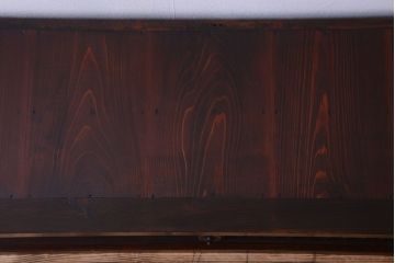 アンティーク家具　古民具・骨董　明治期　和モダンスタイル!上品な時代箪笥ローボード(水屋箪笥、テレビ台、キャビネット、収納棚)